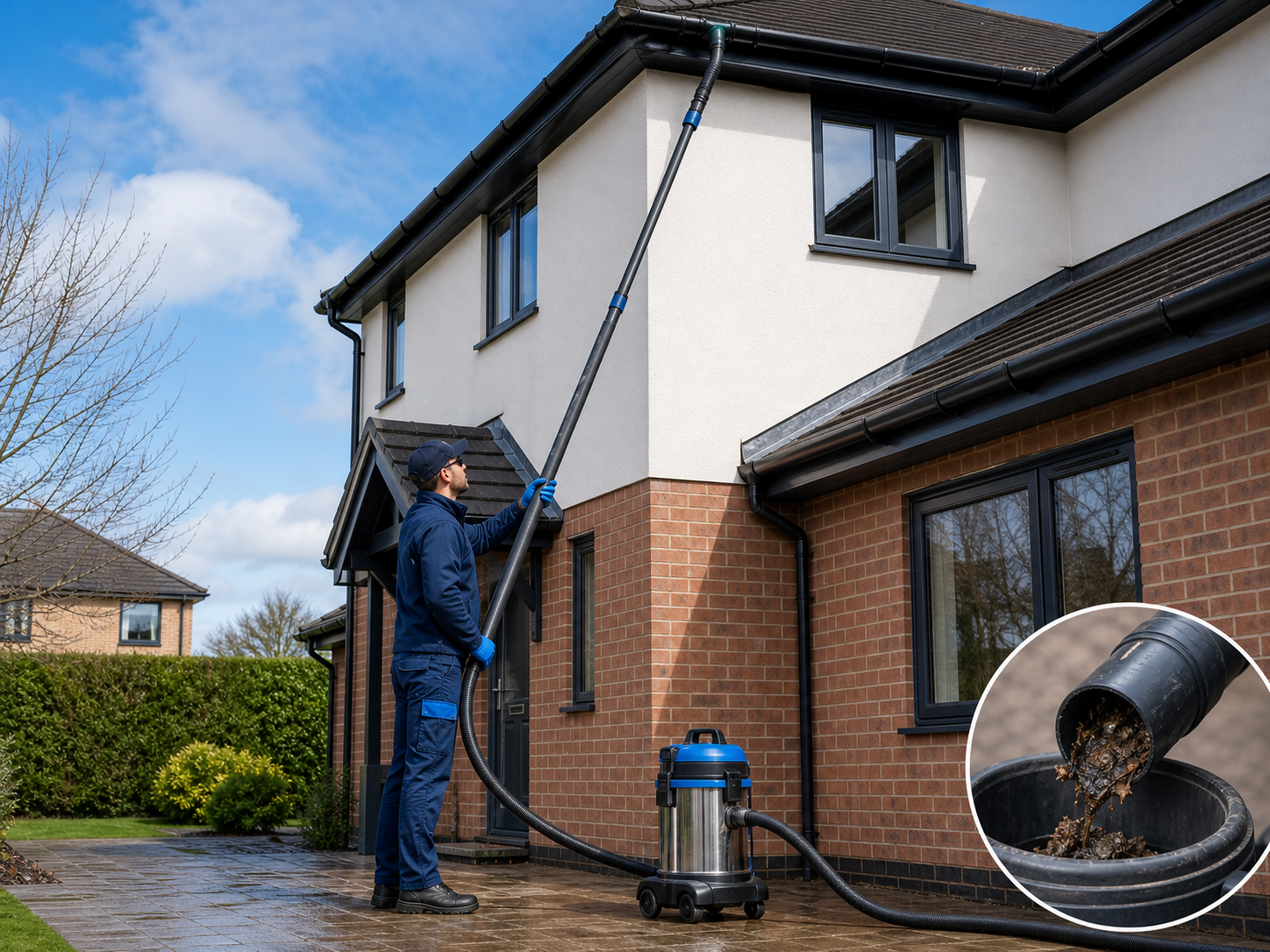 Gutter clearing service
