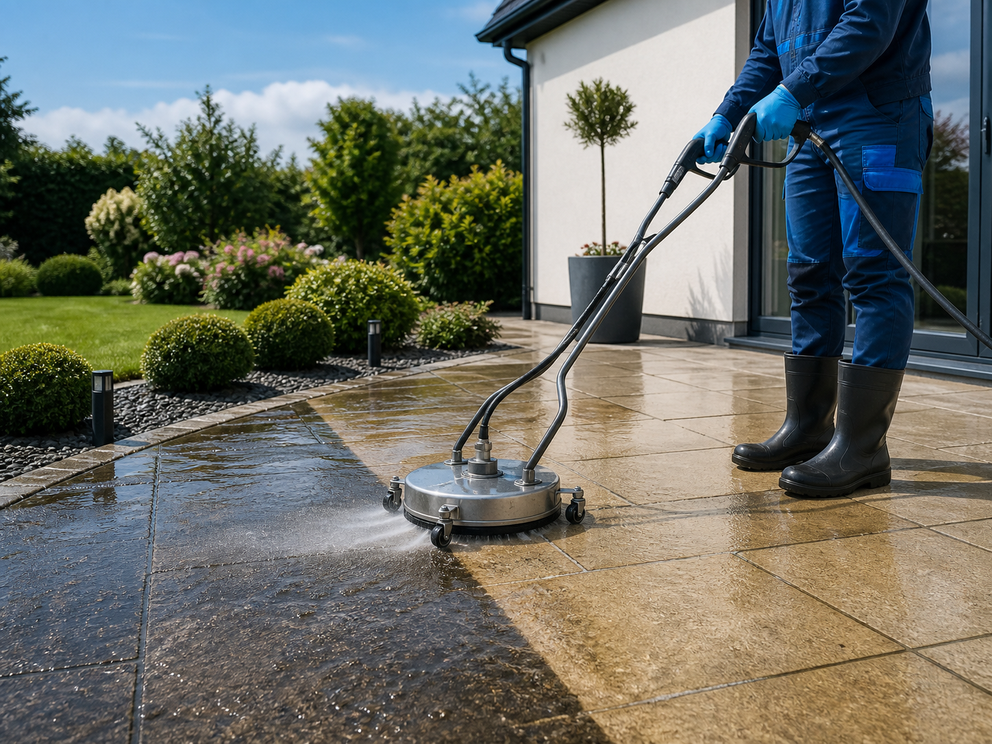 Patio cleaning service